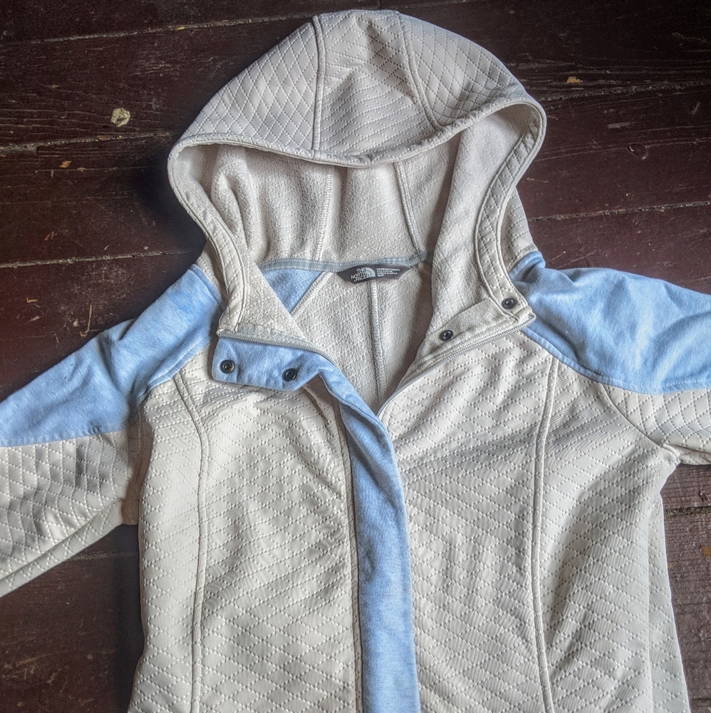 The North face White and Blue Cloth Jacket